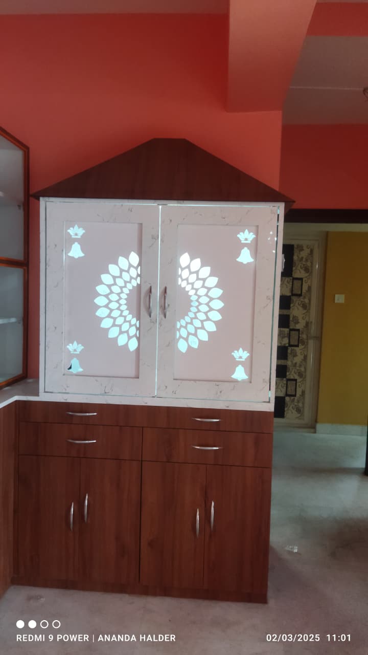 Custom wooden bed and headboard fabrication