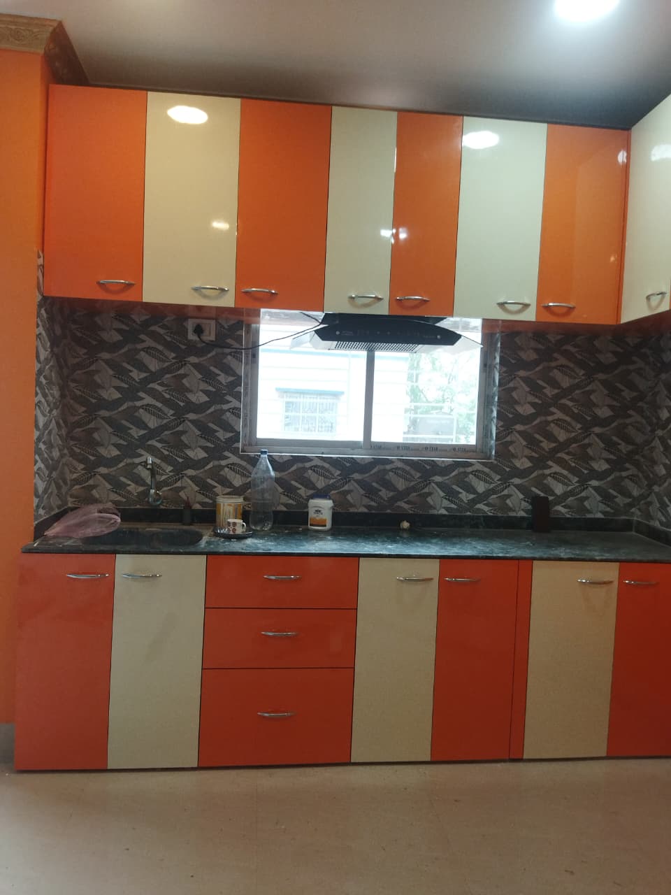 False ceiling design with warm LED cove lighting